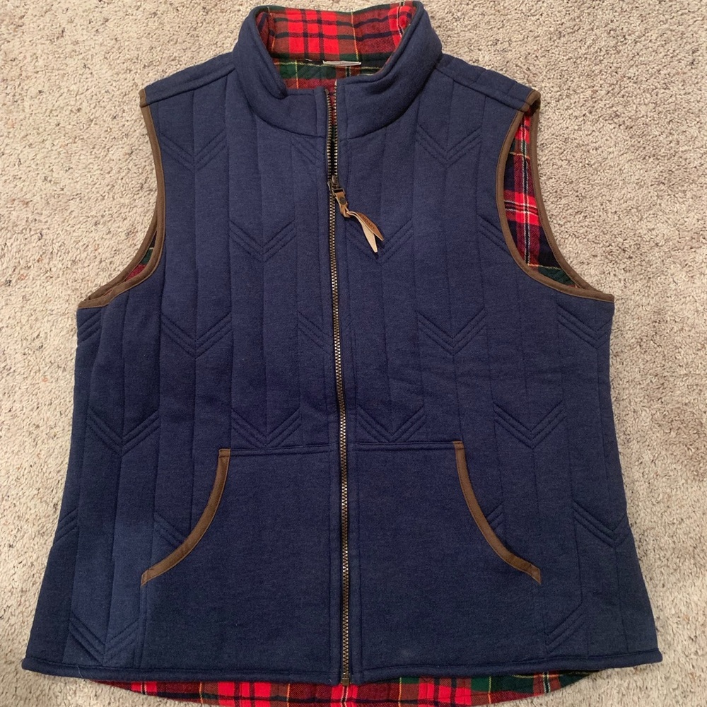 Legendary Whitetails Red and Black Plaid Vest